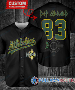 Def Leppard Oakland Athletics Custom Baseball Jersey – Exclusive Fan Gear