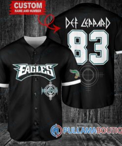 Def Leppard Philadelphia Eagles Custom Baseball Jersey – Exclusive Fan Gear