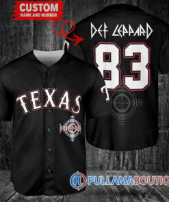 Def Leppard Texas Rangers Custom Baseball Jersey – Exclusive Fan Gear