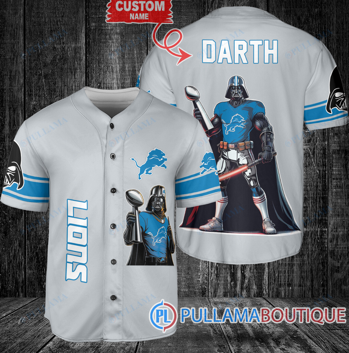 Seattle Seahawks x Darth Vader Star Wars with Trophy Custom Baseball Jersey Kelly Green