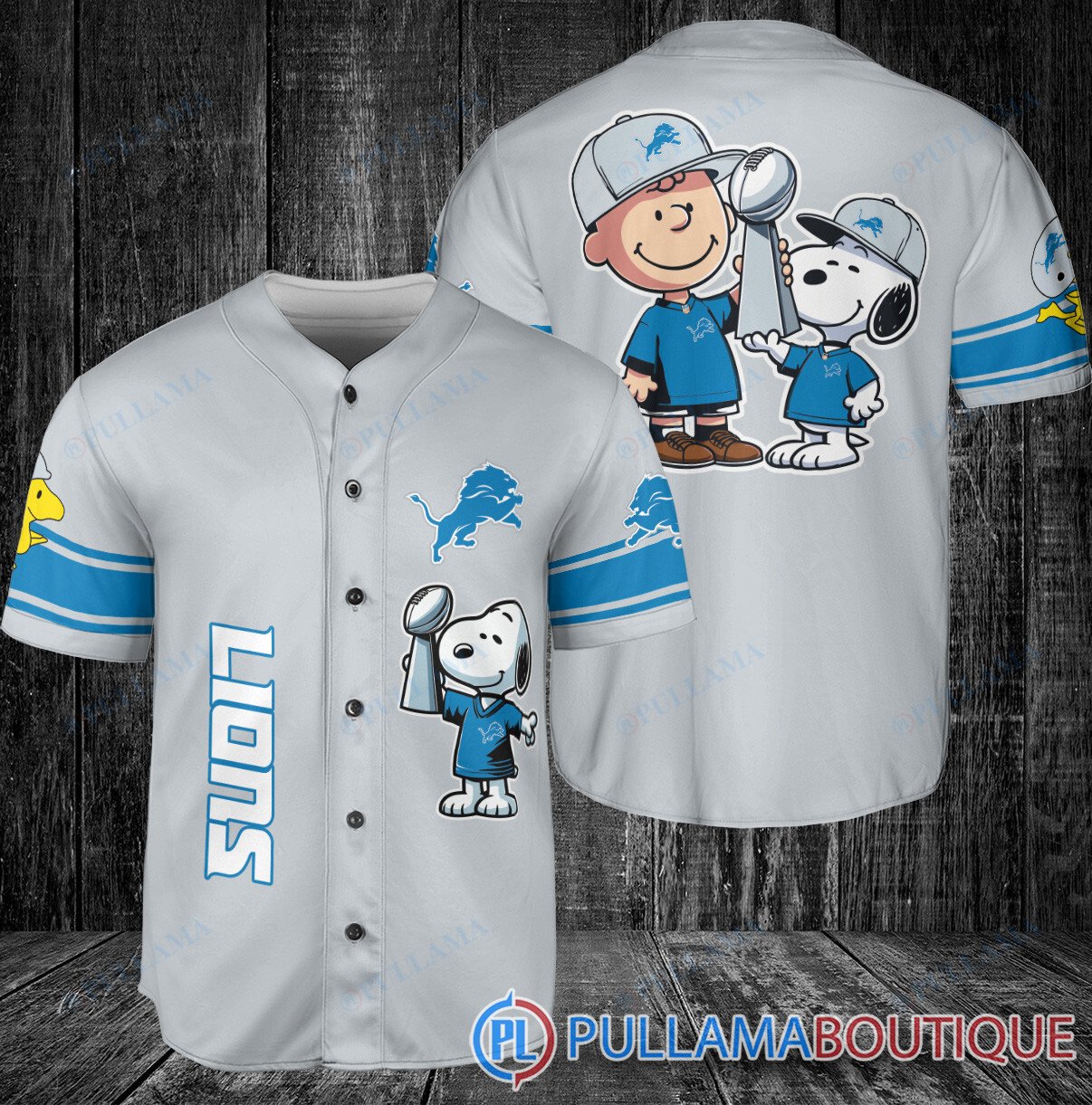 Philadelphia Eagles x Snoopy and Charlie Brown with Trophy Baseball Jersey Kelly Green