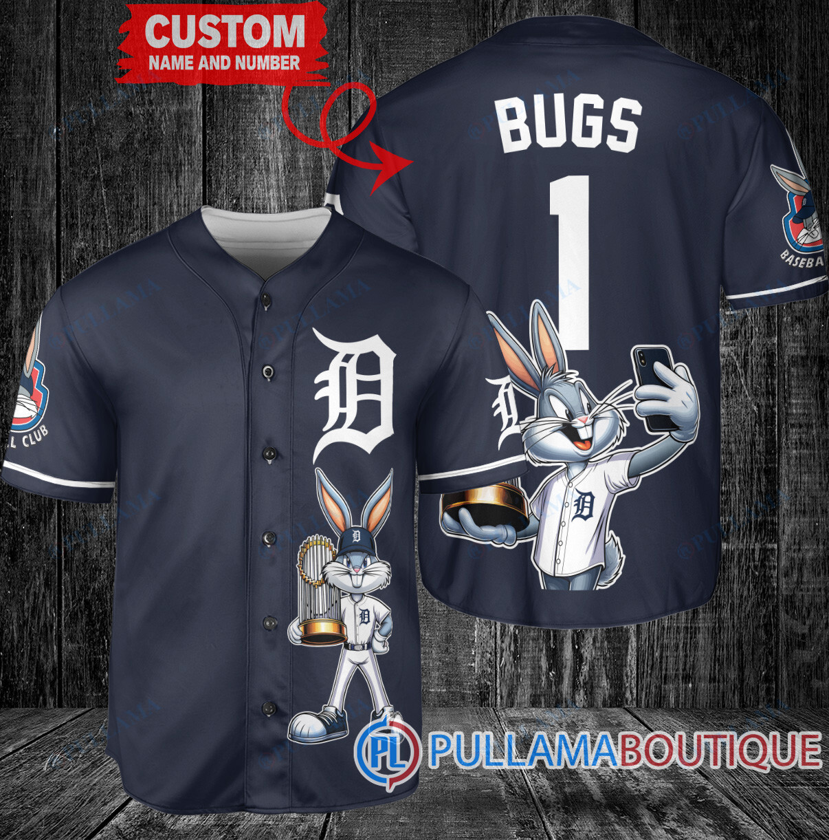 Cleveland Guardians x Bugs Bunny with Trophy Baseball Jersey White