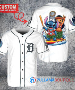 Detroit Tigers x Lilo & Stitch with Trophy Baseball Jersey White