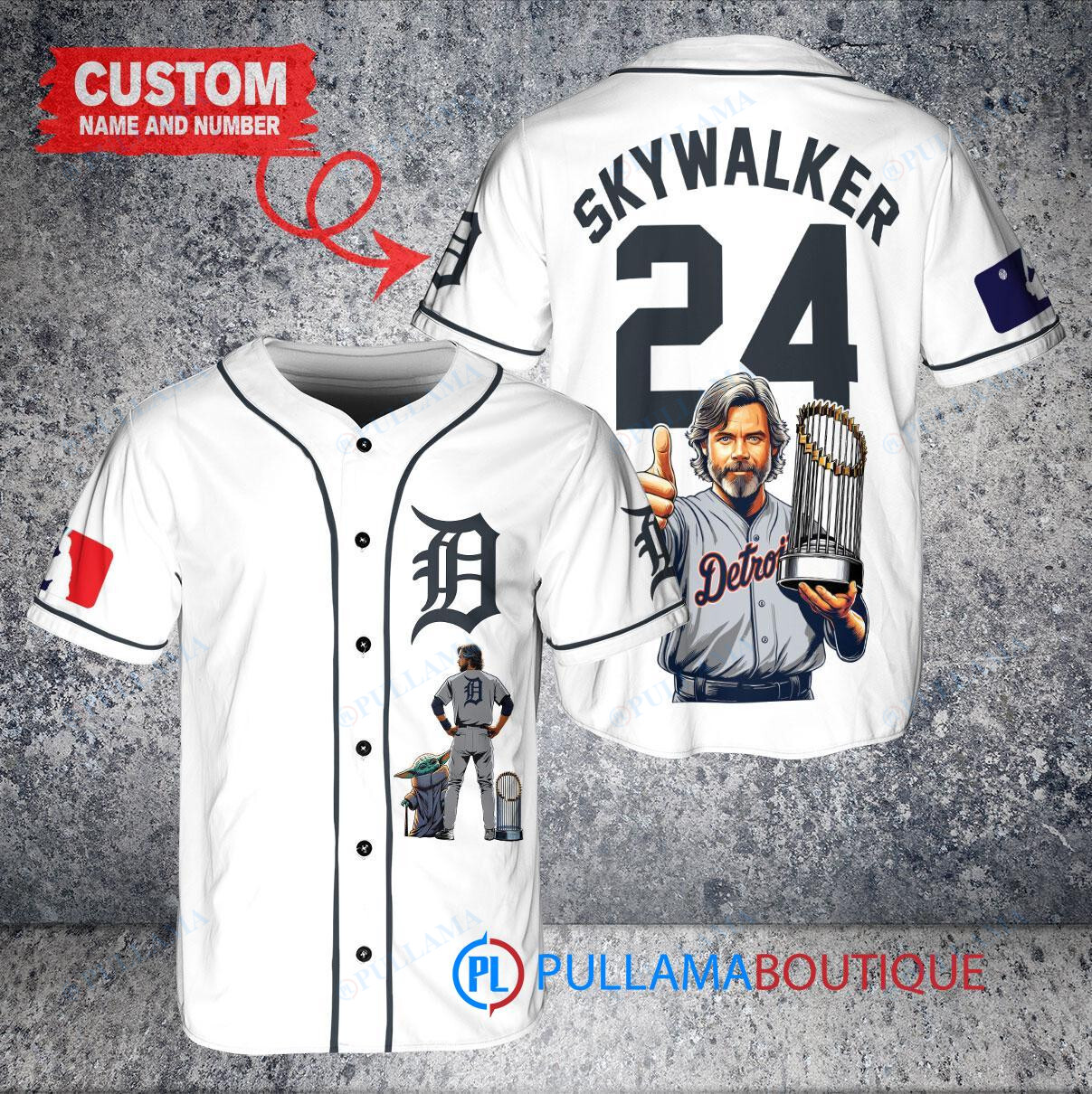 Arizona Diamondbacks x Luke Skywalker Star Wars with Trophy Custom Baseball Jersey Cream-Purple