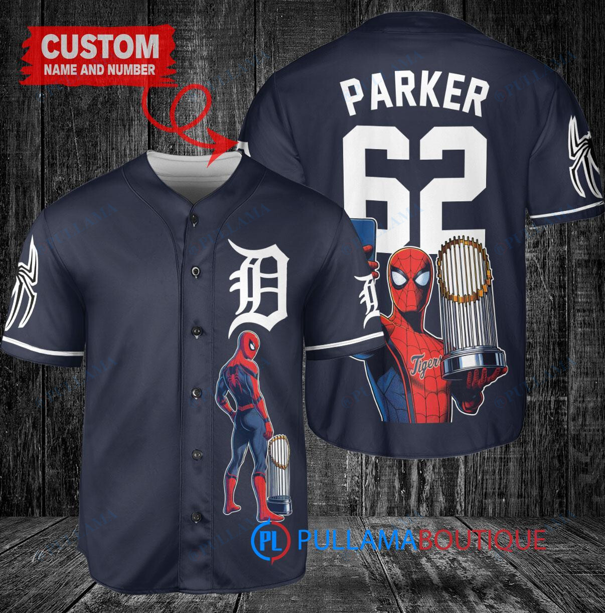 San Diego Padres x Marvel Spiderman with Trophy Custom Baseball Jersey White