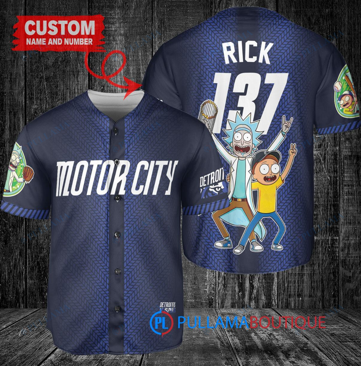 Arizona Diamondbacks x Rick and Morty with Trophy Custom Baseball Jersey White