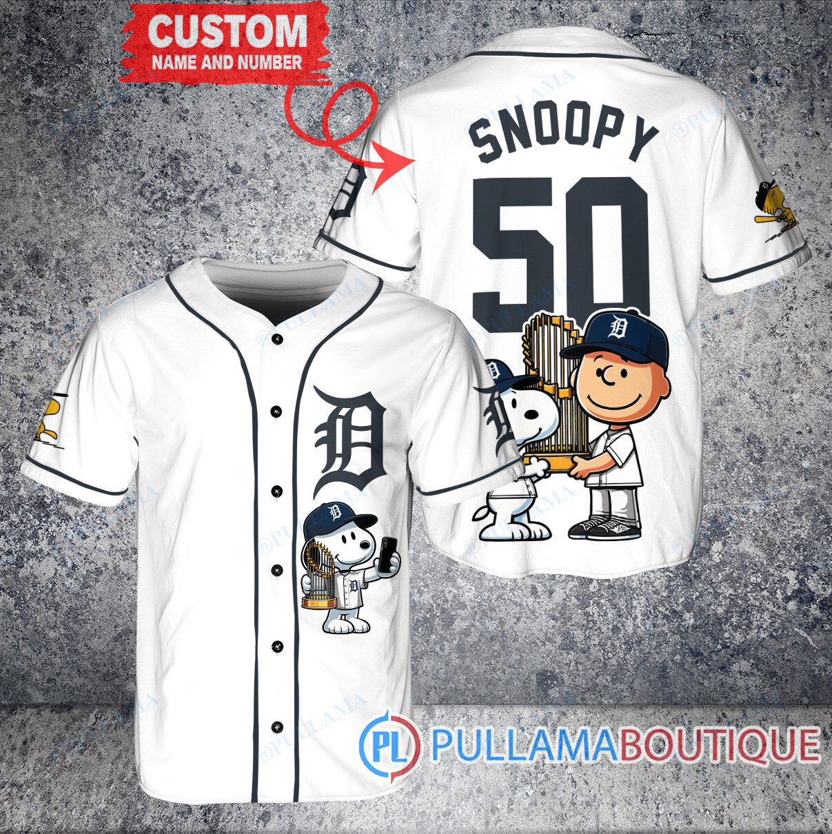 Colorado Rockies x Snoopy and Charlie Brown with Trophy Baseball Jersey White