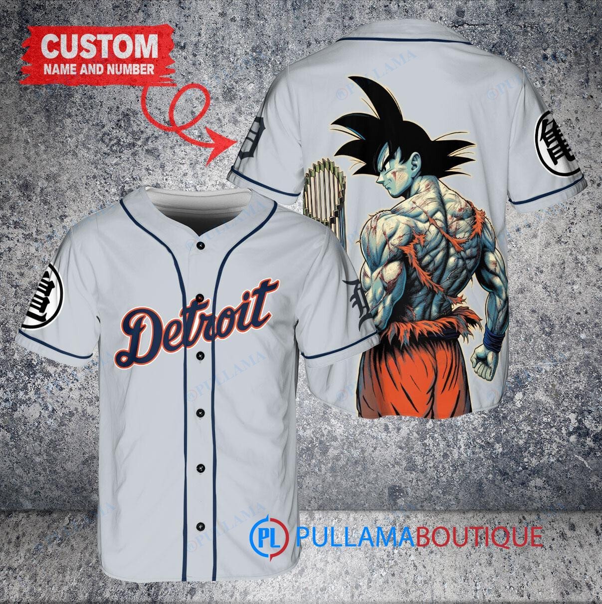 Tampa Bay Rays x Son Goku Kakarot Super Saiyan Dragon Ball Z with Trophy Baseball Jersey White Alternate Replica