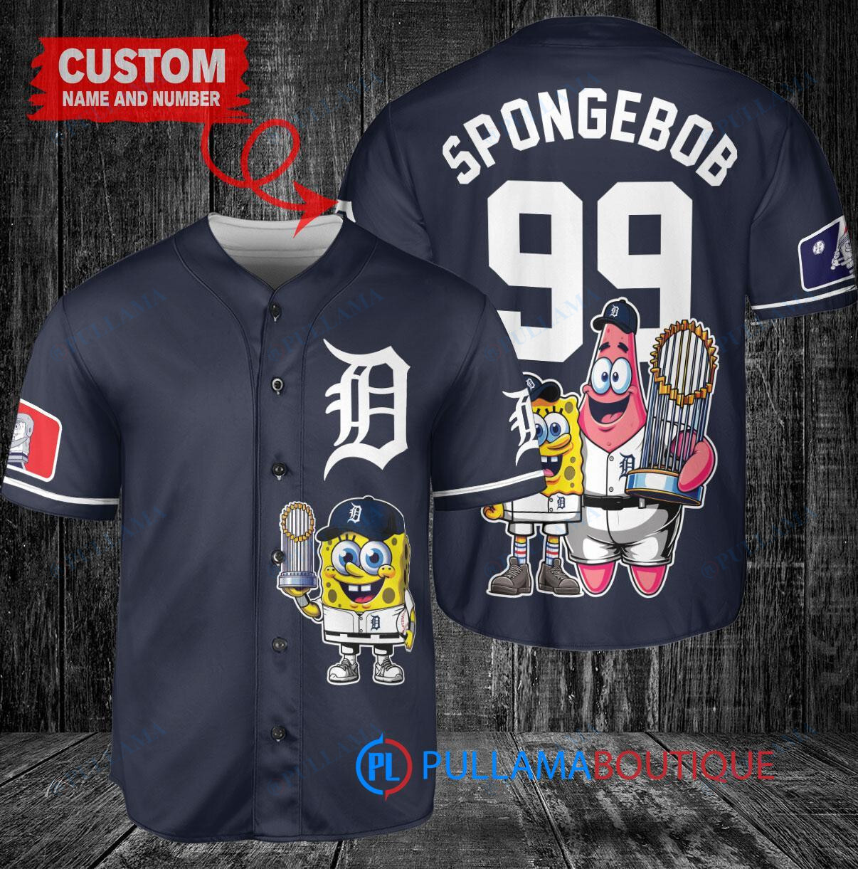 Houston Astros x SpongeBob SquarePants with Trophy Custom Baseball Jersey White