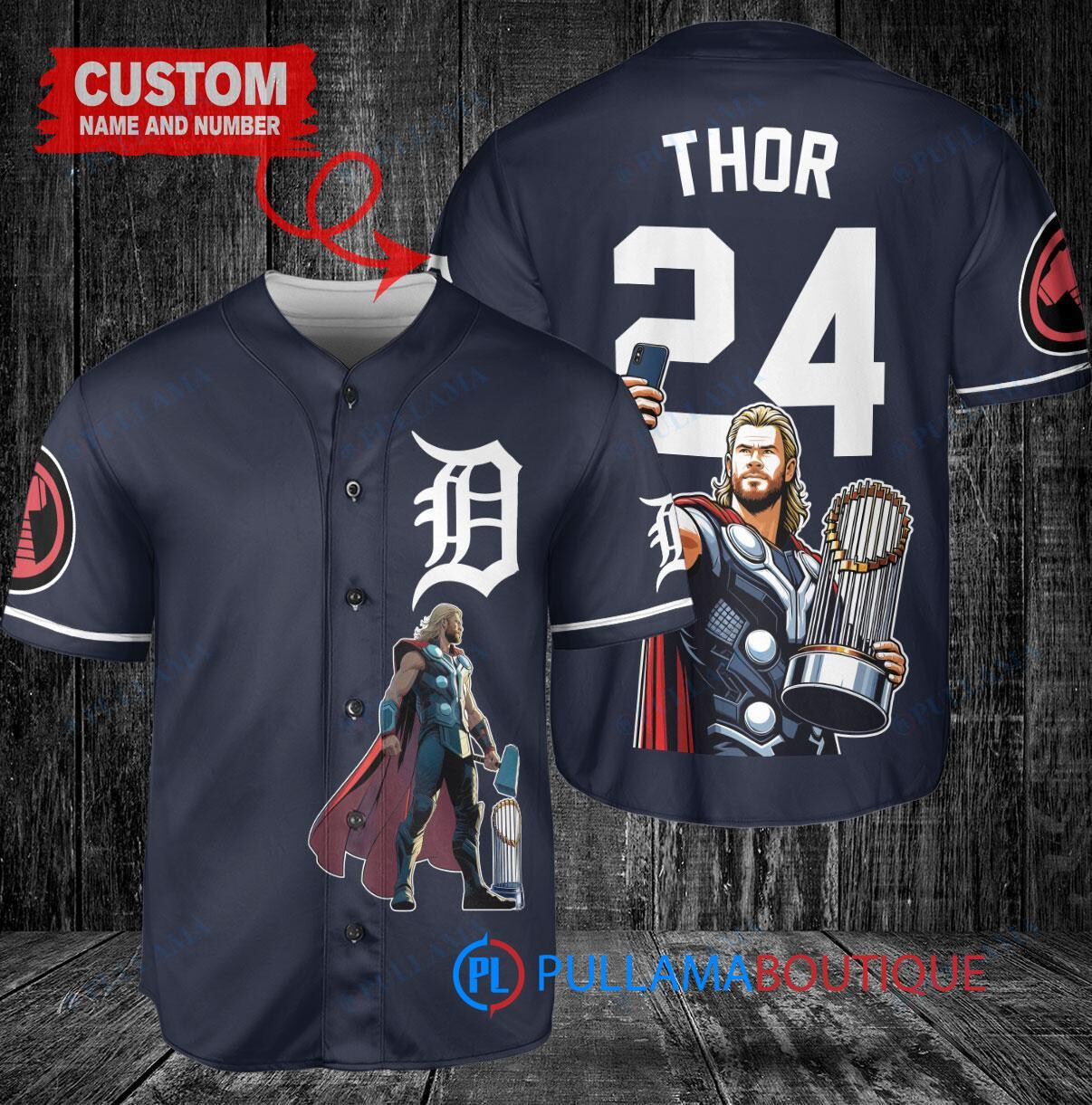 Arizona Diamondbacks x Thor Marvel with Trophy Custom Baseball Jersey White