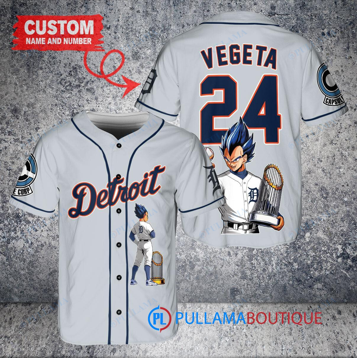 Philadelphia Phillies x Vegeta Super Saiyan Dragon Ball Z with Trophy Custom Baseball Jersey Red