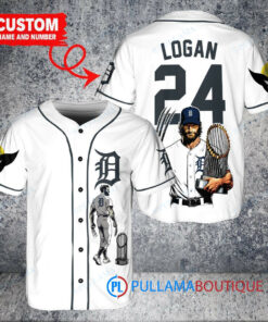 Detroit Tigers x Wolverine Logan with Trophy Custom Baseball Jersey White