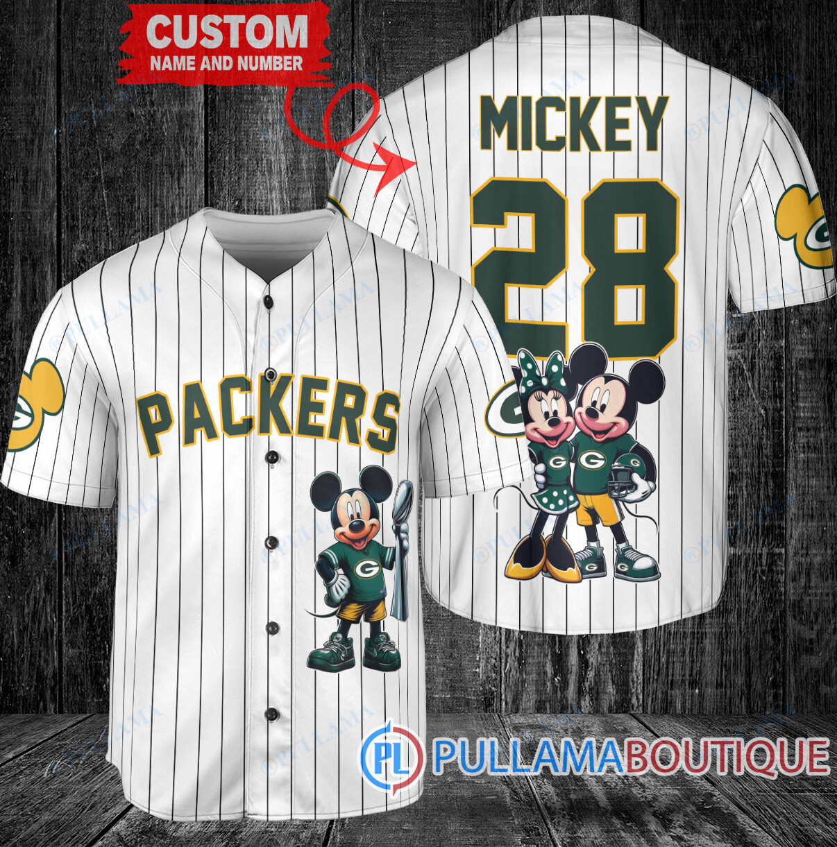 Miami Dolphins x Mickey and Minnie with Trophy Custom Baseball Jersey Orange