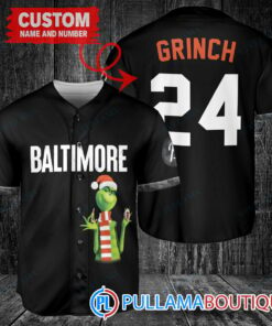 Grinch Christmas Baltimore Orioles Baseball Jersey – Black City Connect