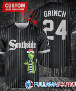 Grinch Christmas Chicago White Sox Baseball Jersey – Black City Connect