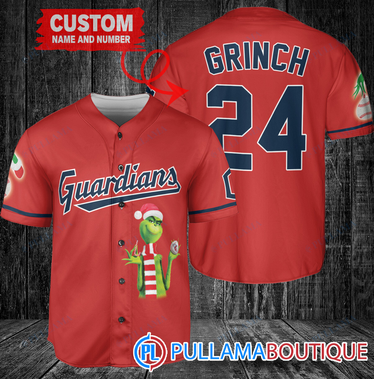 Grinch Christmas Baltimore Orioles Custom Baseball Jersey White