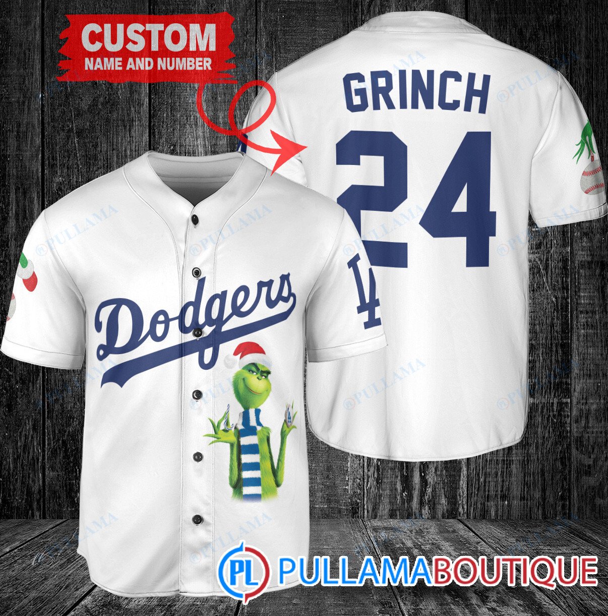 Grinch Christmas Chicago White Sox Custom Baseball Jersey Black