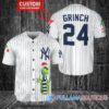 Grinch Christmas Miami Marlins Custom Baseball Jersey White