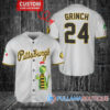 Grinch Christmas St.Louis Cardinals Custom Baseball Jersey Light Blue