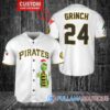 Grinch Christmas Milwaukee Brewers Custom Baseball Jersey Blue City Connect