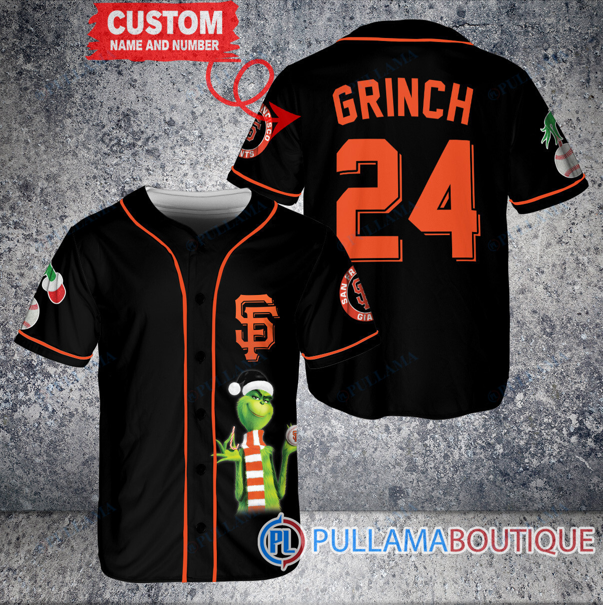 Grinch Christmas Baltimore Orioles Custom Baseball Jersey White