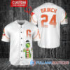 Grinch Christmas Pittsburgh Pirates Custom Baseball Jersey White