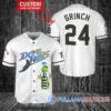 Grinch Christmas Tampa Bay Rays Custom Baseball Jersey White Home Replica