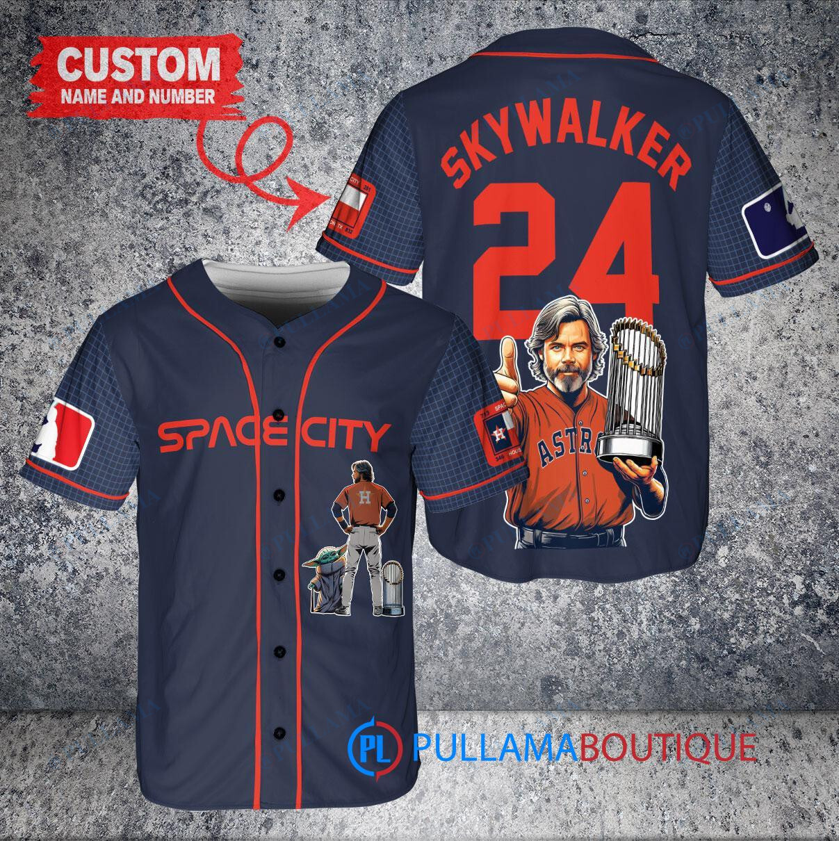 Colorado Rockies x Luke Skywalker Star Wars with Trophy Custom Baseball Jersey White