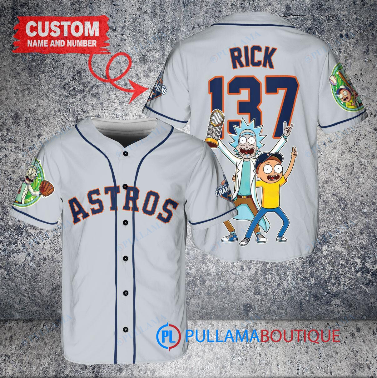 Texas Rangers x Lilo & Stitch with Trophy Baseball Jersey Royal