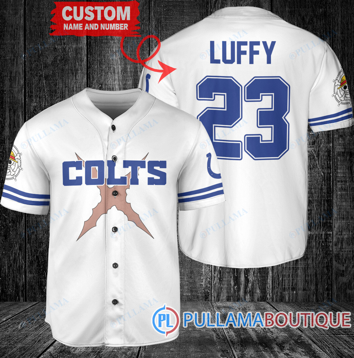 New England Patriots Luffy After Timeskip One Piece Straw Hats Custom Baseball Jersey