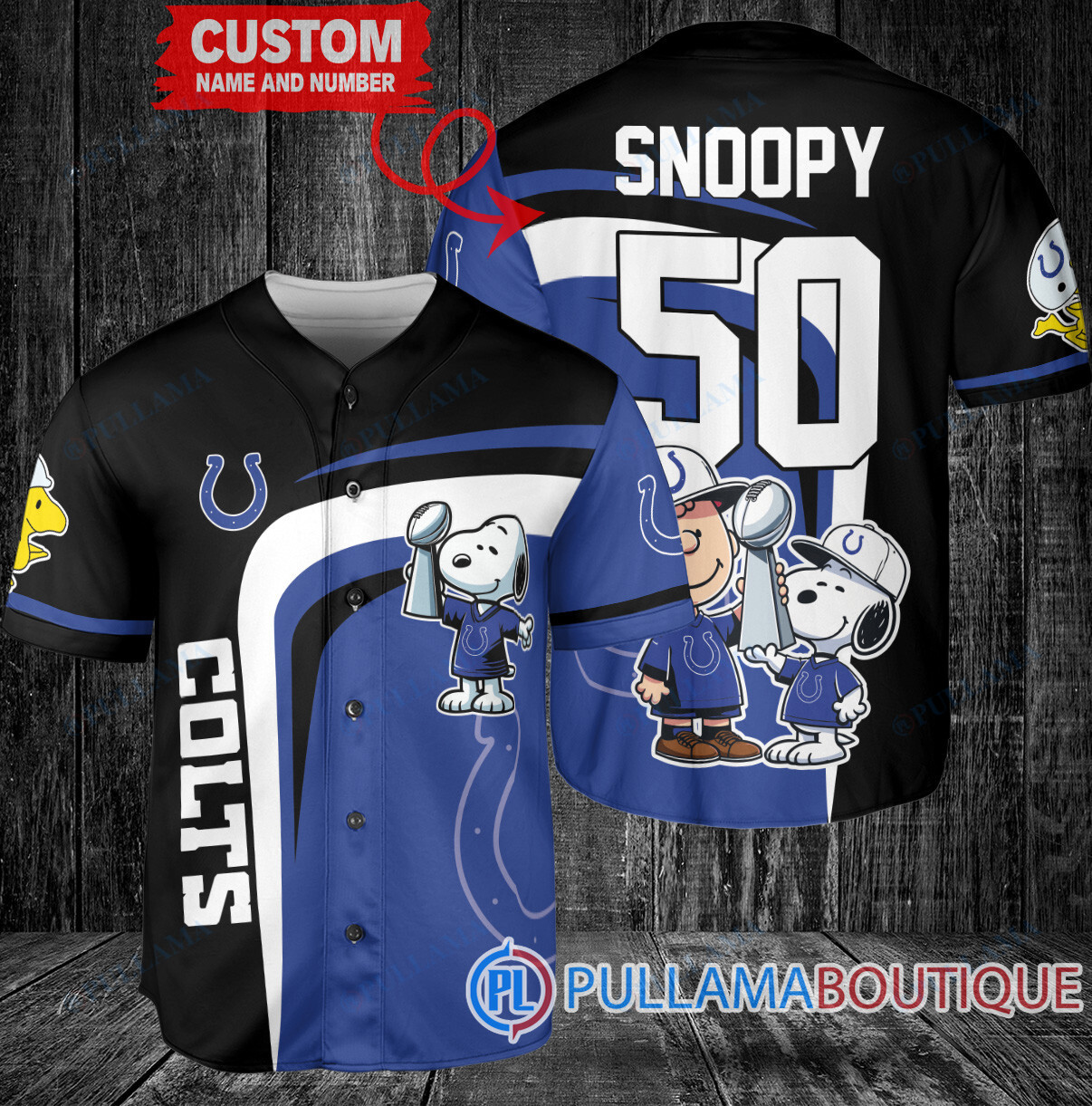 Las Vegas Raiders x Snoopy and Charlie Brown with Trophy Custom Baseball Jersey Black