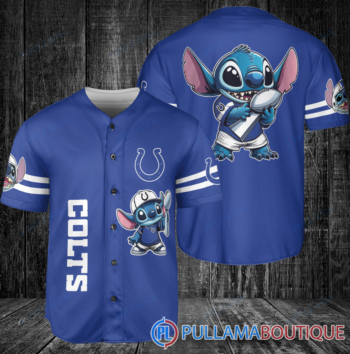 Dallas Cowboys x Mickey and Minnie with Trophy Baseball Jersey Navy Stripe