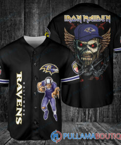 Iron Maiden Baltimore Ravens Baseball Jersey