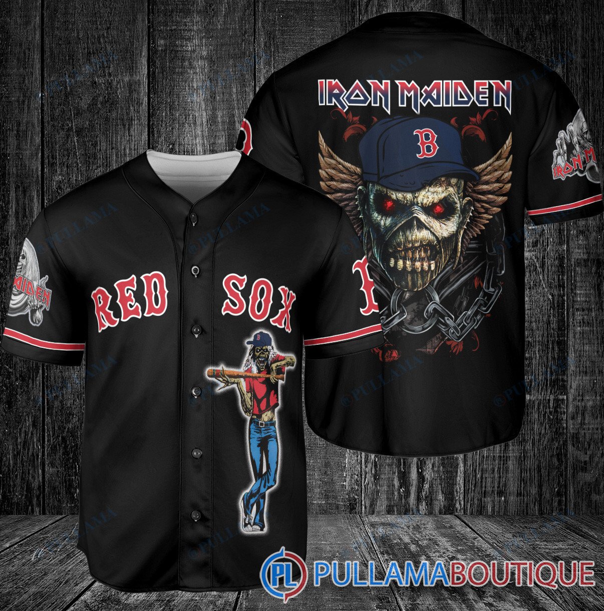 Iron Maiden New England Patriots Custom Jersey