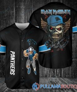 Iron Maiden Carolina Panthers Baseball Jersey