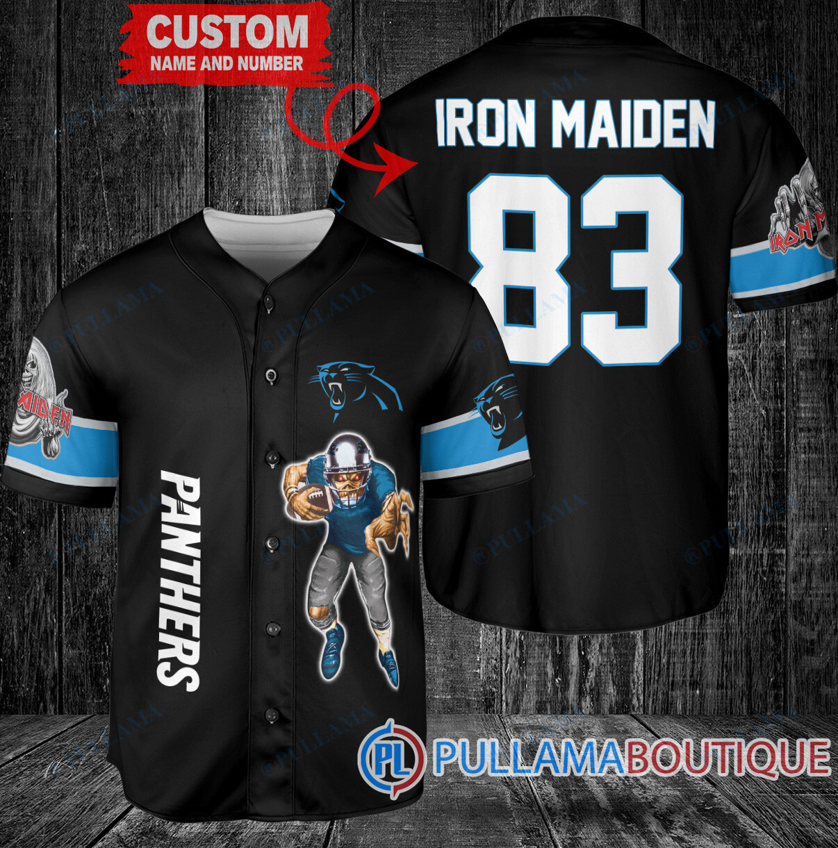 Iron Maiden Baltimore Ravens Custom Jersey