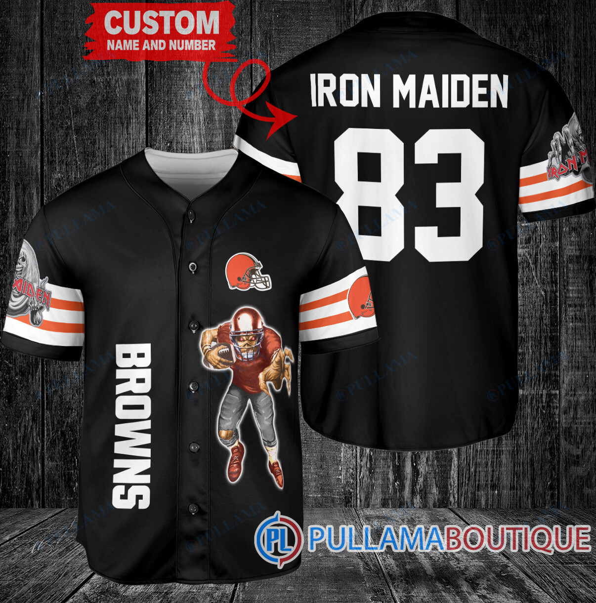 Iron Maiden New York Giants Custom Jersey