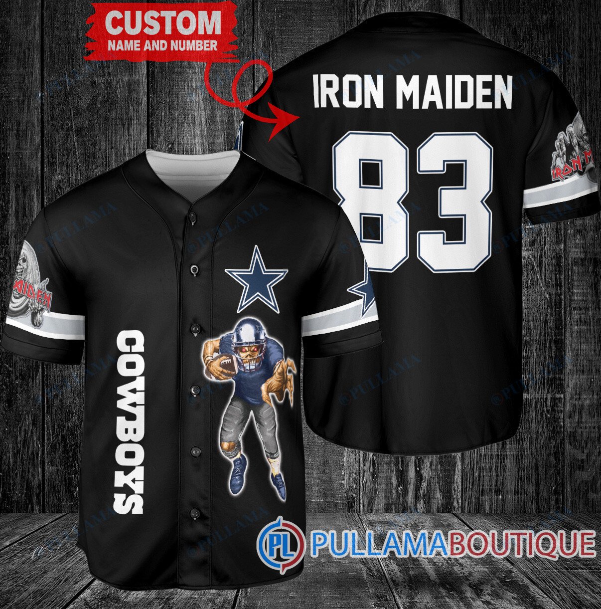 Iron Maiden Green Bay Packers Custom Jersey