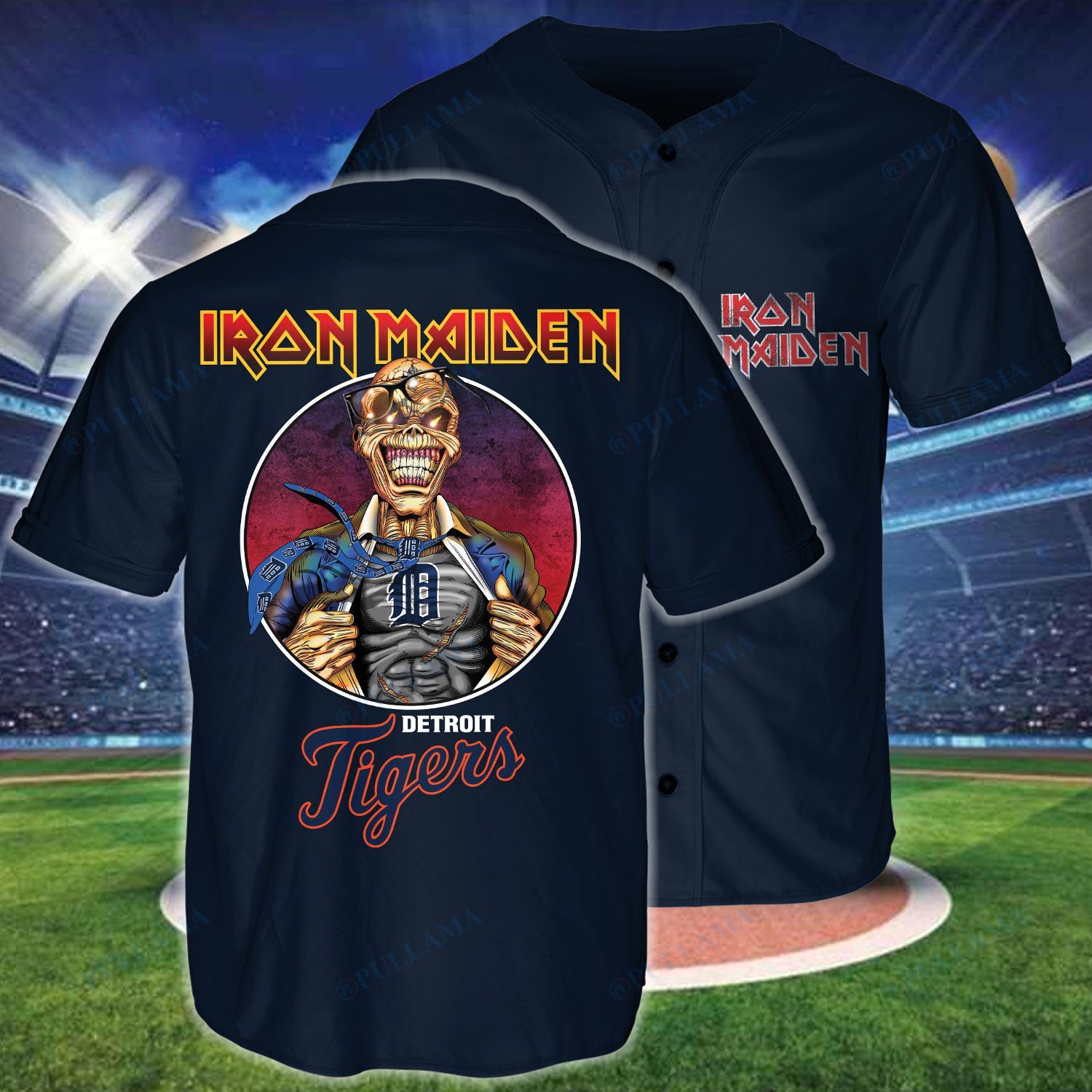 Iron Maiden LA Unisex Baseball Jersey V2