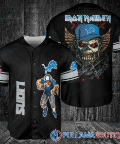 Iron Maiden Detroit Lions Baseball Jersey