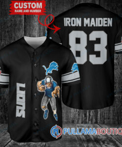 Iron Maiden Detroit Lions Custom Jersey