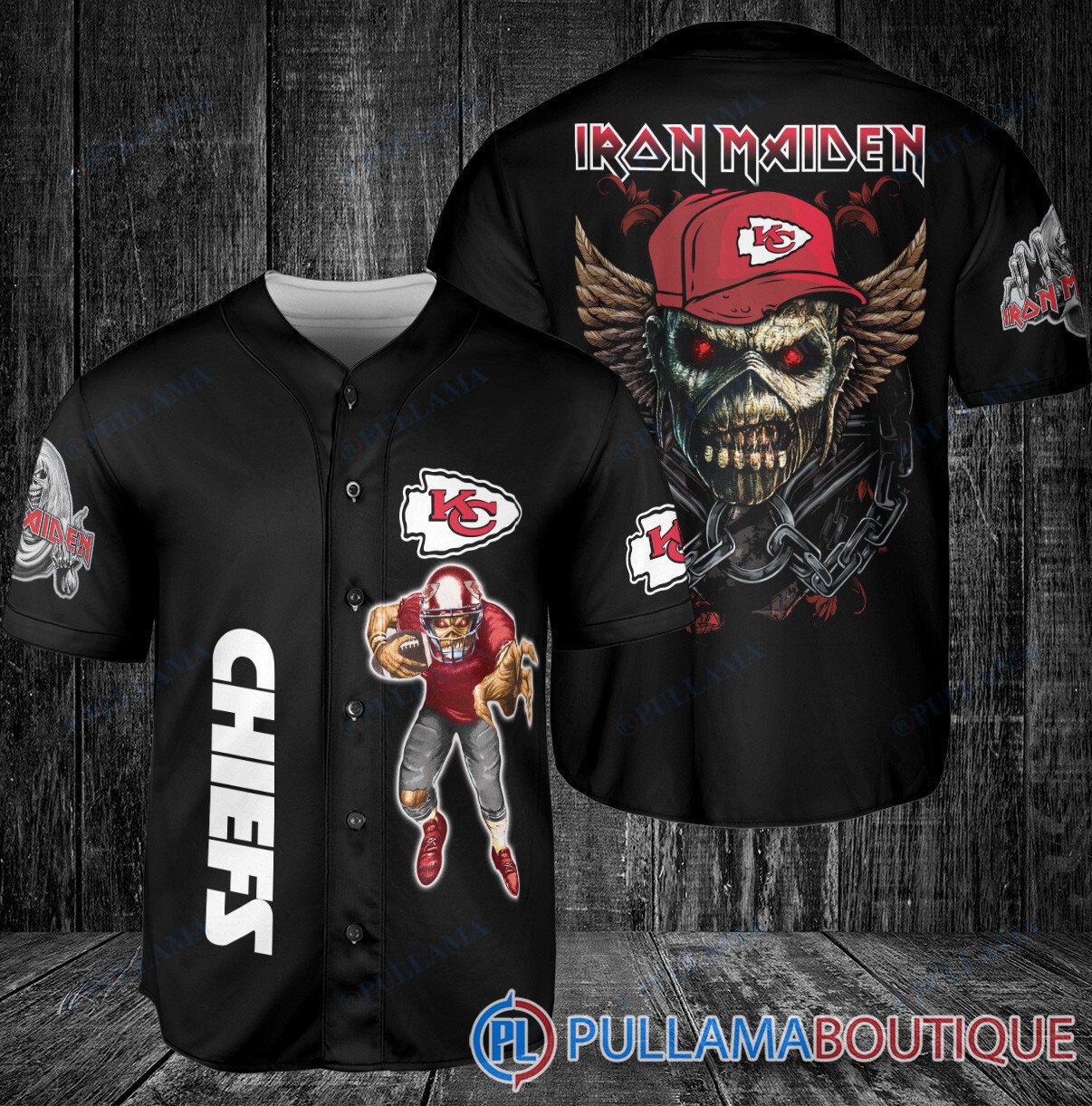 Iron Maiden New England Patriots Baseball Jersey