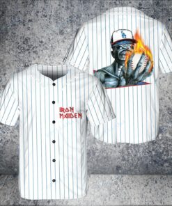 Iron Maiden LA Unisex Baseball Jersey V8