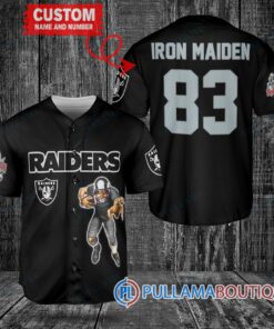 Iron Maiden Las Vegas Raiders Custom Jersey