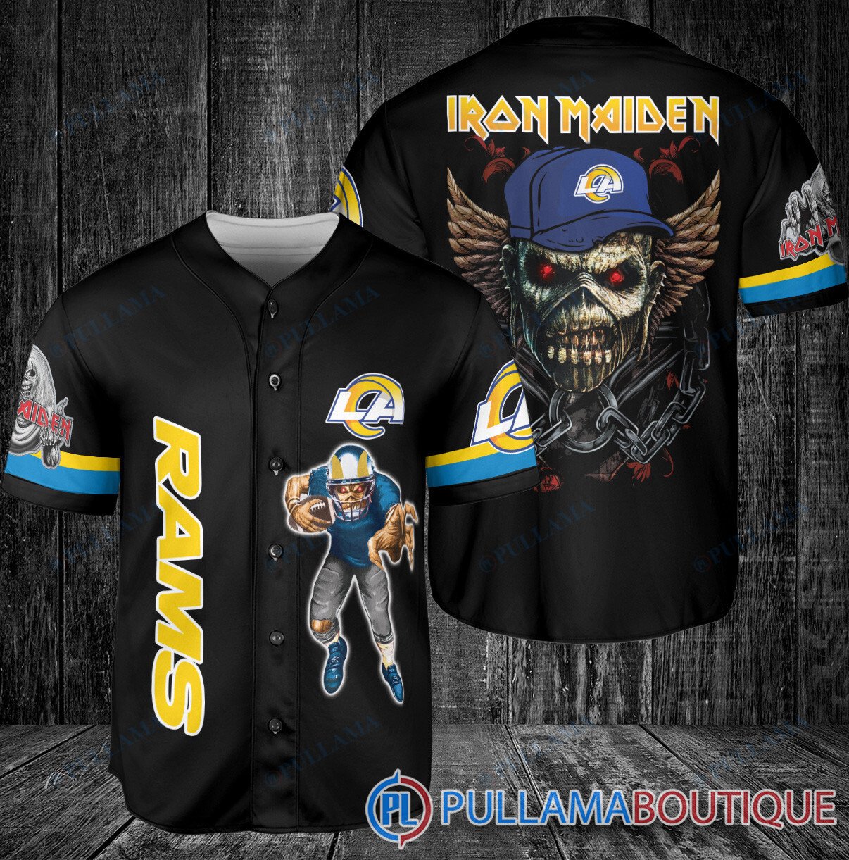 Iron Maiden New England Patriots Baseball Jersey