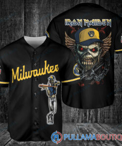 Iron Maiden Milwaukee Brewers Baseball Jersey