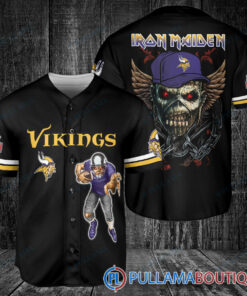 Iron Maiden Minnesota Vikings Baseball Jersey