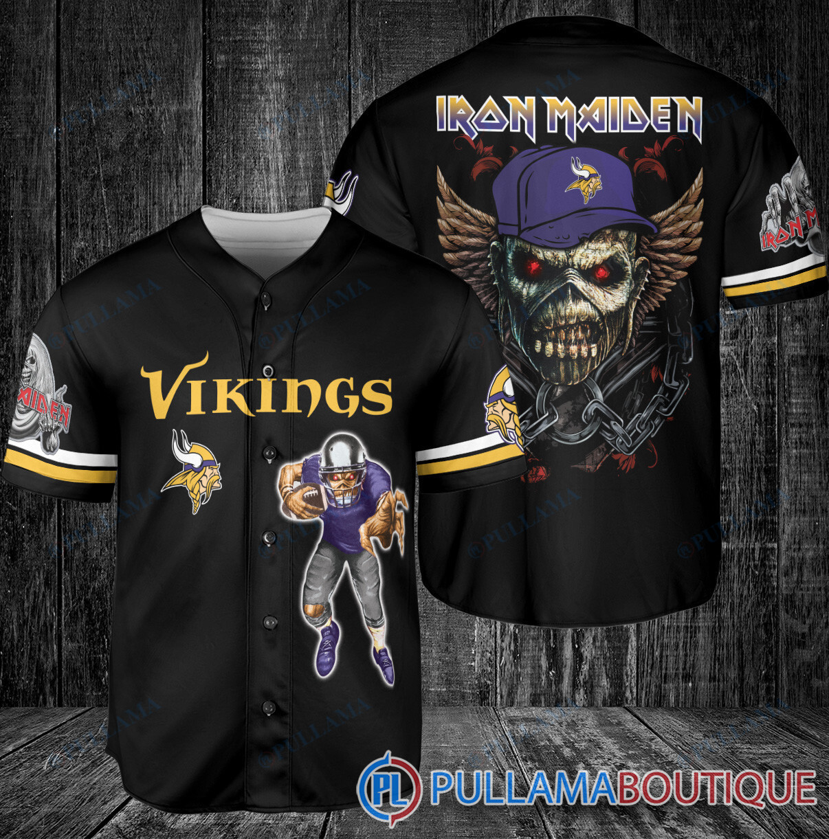 Iron Maiden Atlanta Falcons Baseball Jersey