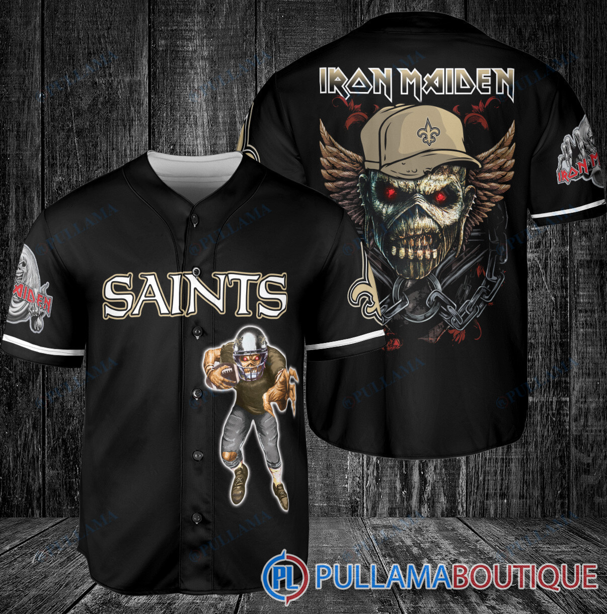 Iron Maiden Philadelphia Eagles Baseball Jersey