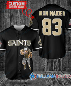 Iron Maiden New Orleans Saints Custom Jersey